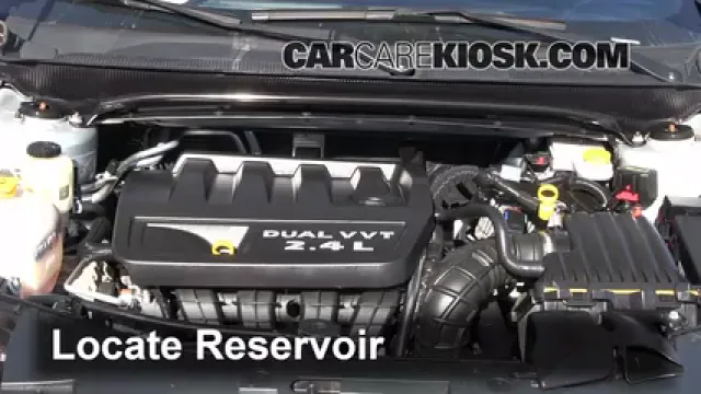 2012 Chrysler 200 LX 2.4L 4 Cyl. Sedan (4 Door) Líquido limpiaparabrisas Agregar líquido